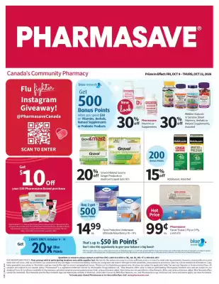 Pharmasave flyer (valid until 22-10)