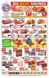 Karns weekly ad week 41 Page 1: Hatfield whole boneless pork loins €1,99, Karns double smoked sliced bacon €22,45