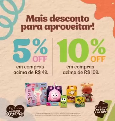 Cacau Show (válido até 9-11)