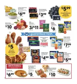 Gerbes weekly ad week 41 Page 10: Kroger jumbo ez peel shrimp €7,99, Kroger cocktail shrimp with sauce €5,99