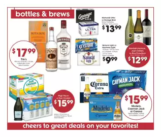 Gerbes weekly ad week 41 Page 11: Natural Light or Keystone Light €9,99, High Noon or Sun Cruiser €15,99