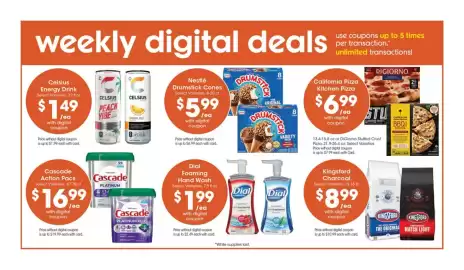 Gerbes weekly ad week 41 Page 3: Nestlé Drumstick Cones €5,99, Cascade Action Pacs €16,99