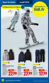 Catalogue Lidl semaine 42 page 8: CRIVIT Veste de ski freeride homme €27,99, CRIVIT Veste de ski freeride femme €27,99