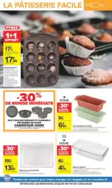 Catalogue Carrefour | Le chef c'est moi 2 page 24: HOME Moules à gâteaux €4,79, HOME Gamme pâtisserie silicone €6,99