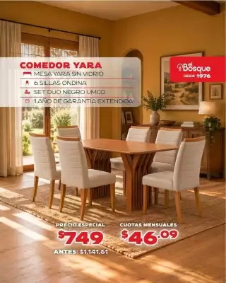 Muebles el Bosque (válido hasta 23-10)