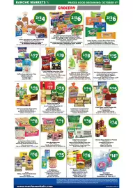 Rancho Markets weekly ad week 41 Page 3: El Mexicano Whole Pinto Beans or Goya Coconut Water €5,00