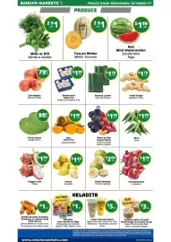 Rancho Markets weekly ad week 41 Page 5: Banana Leaves €1,29, Black or Red Sweet Plums €1,99