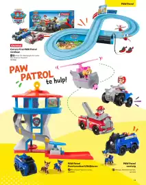 Intertoys Speelboek 2026 Pagina 14: Carrera First PAW Patrol racebaan, PAW Patrol voertuig skye en helikopter