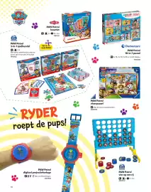 Intertoys Speelboek 2026 Pagina 15: PAW Patrol digitaal projectiehorloge, PAW Patrol kwartet