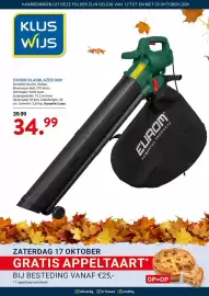 Kluswijs folder Pagina 1: Eurom bladblazer 3001 €34,99