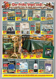 Posten Börse Prospekt woche 41 Seite 8: Birds Garden Erdnuss-Stangen €1,79, Birds Garden Streufutter €1,79