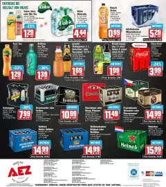 AEZ Prospekt woche 42 Seite 16: Adelholzener Mineralwasser €5,29, Schweppes €7,99