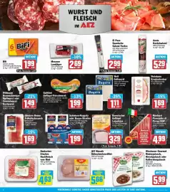 AEZ Prospekt woche 42 Seite 4: Aoste Kordelsalami €5,29, Wiesbauer Gourmet Rindergulasch €5,99