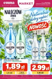 EMMA market gazetka Strona 1: Woda gazowana Nałęczów Zdrój szkło €2,99, Woda gazowana Nałęczów Zdrój €1,89