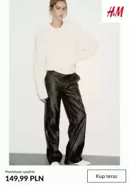 H&M gazetka tydzień 41 Strona 4: Powlekane spodnie H & M €149,99