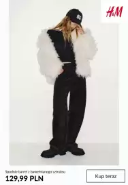 H&M gazetka tydzień 41 Strona 5: Spodnie barrel z bawełnianego sztruksu H & M €129,99