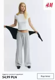 H&M gazetka tydzień 41 Strona 9: Joggersy z prostymi nogawkami H & M €54,99