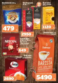 Vil-For akciós újság hét 41 Oldal 25: Segafredo Intermezzo €2.690,00, Tchibo Cafissimo Espresso €2.950,00