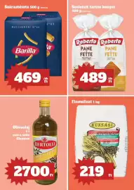 Vil-For akciós újság hét 41 Oldal 8: Bertolli olivaolaj €2.700,00, Barilla maccheroni €469,00
