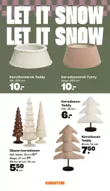 Kwantum folder | Kerst Pagina 14: Glazen kerstboom €5,50, Kerstboom Teddy €6,00