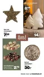 Kwantum folder | Kerst Pagina 15: Bal led champagne €30,00, Kerstballenset €2,75