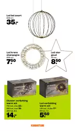 Kwantum folder | Kerst Pagina 18: Led verlichting warm wit €5,50, Cluster verlichting warm wit €14,00