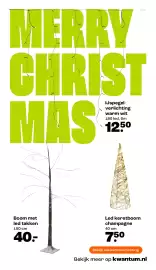 Kwantum folder | Kerst Pagina 19: Boom met led takken €40,00, Led kerstboom champagne €7,50