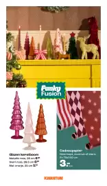 Kwantum folder | Kerst Pagina 2: Fus Glazen kerstboom €6,50, Kyon cadeaupapier €3,00