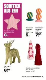 Kwantum folder | Kerst Pagina 3: Kerstboom strikken €8,50, Hert furry €6,50