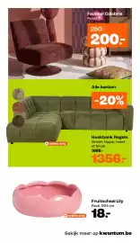 Kwantum folder Pagina 15: Fruitschaal Lily €18,00, Hoekbank Regalo €1.356,00