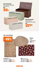 Kwantum folder Pagina 4: Kist Smerlato Bruin, groen, off-white of roze, 75 L 65- 55- Alle vloerkleden -15% Kist Smerlato