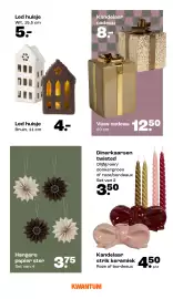 Kwantum folder | Kerst Pagina 10: Hangers papier ster €3,75, Led huisje €5,00