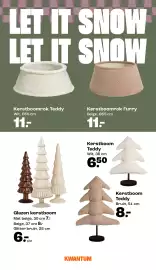 Kwantum folder | Kerst Pagina 14: Glazen kerstboom €6,00, Kerstboom teddy €6,50