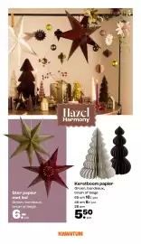 Kwantum folder | Kerst Pagina 8: ANG 田田 Hazel Harmony 田田 Ster papier met led Groen, bordeaux, bruin of beige 6.Tplet p/st