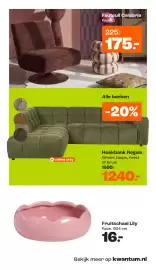 Kwantum folder Pagina 15: Fruitschaal Lily €16,00, Hoekbank Regalo €1.240,00