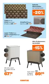 Kwantum folder Pagina 18: Alle afvalemmers op pootjes €89,25, Off-white, zwart of nougat €67,15