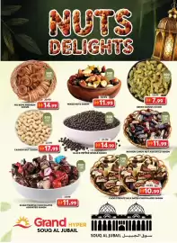 Grand Hyper Market catalogue Page 3: NUTS DELIGHTS 500 GM 20.99 FIG ROPE PREMIUM 14.99 500GM 500 GM MIXED NUTS 500GM 500 GM