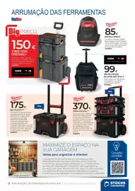 Catálogo BigMat Página 12: Baú packout tm milwaukee €175,00, Milwaukee carro packout tm €370,00