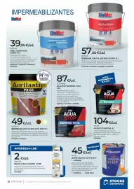 Catálogo BigMat Página 22: Membrana com poliuretano bigmat 15 l €57,50, Hidrofugante cotefilm hf revetón €45,00