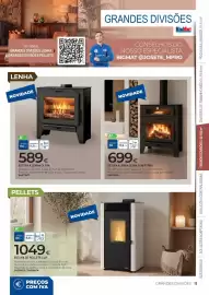 Catálogo BigMat Página 13: Estufa a lenha olaya com forno €699,00, Estufa de pellets lux €1.049,00