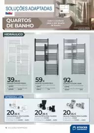 Catálogo BigMat Página 18: Válvulas cromadas para toalheiro €20,95, Válvulas pretas para toalheiro €20,95