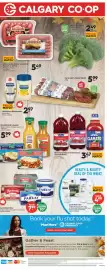 Calgary Co-op flyer Page 3: Mott's Clamato or Ocean Spray Cocktail Mixes €4,70, Lactantia Butter €7,99