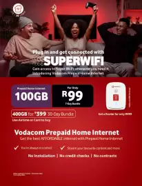 Chatz Connect brochure Page 14: Vodacom Prepaid Home Internet €99,00