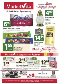 Marketvita gazetka Strona 1: Herbatka ziołowa €2,49, Papier toaletowy Cashmir Premium Satine biały €6,99