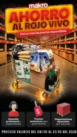 Catálogo Makro Página 1: makro AHORRO AL ROJO VIVO Viví un mes de precios imperdibles ro makro aro DIR Austros DILLICOT