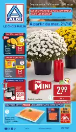 ALDI Dépliant week 43 Pagina 1: A ALDI LE CHOIX MALIN Dépliant du lun. 19/10 au sam. 24/10 inclus LE SUPERMARCHÉ LE PLUS