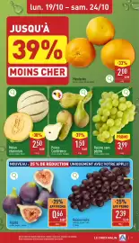 ALDI Dépliant week 43 Pagina 3: lun. 19/10 - sam. 24/10 JUSQU'À 39% MOINS CHER Mandarine en vrac, origine : Afrique du Sud