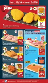 ALDI Dépliant week 43 Pagina 4: PRIX lun. 19/10 - sam. 24/10 MINI Escalope de poulet jambon-fromage* viande belge de