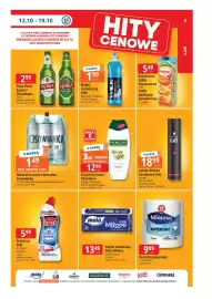 E.Leclerc gazetka tydzień 42 Strona 5: Lakier/Pianka do włosów Taft €18,99, Papier toaletowy Mola Milove €13,49