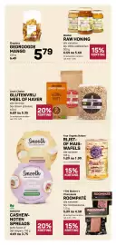 Ekoplaza folder week 42 Pagina 7: Ekoplaza gedroogde mango €5,79, Lisa's Choice meel of haver €5,35